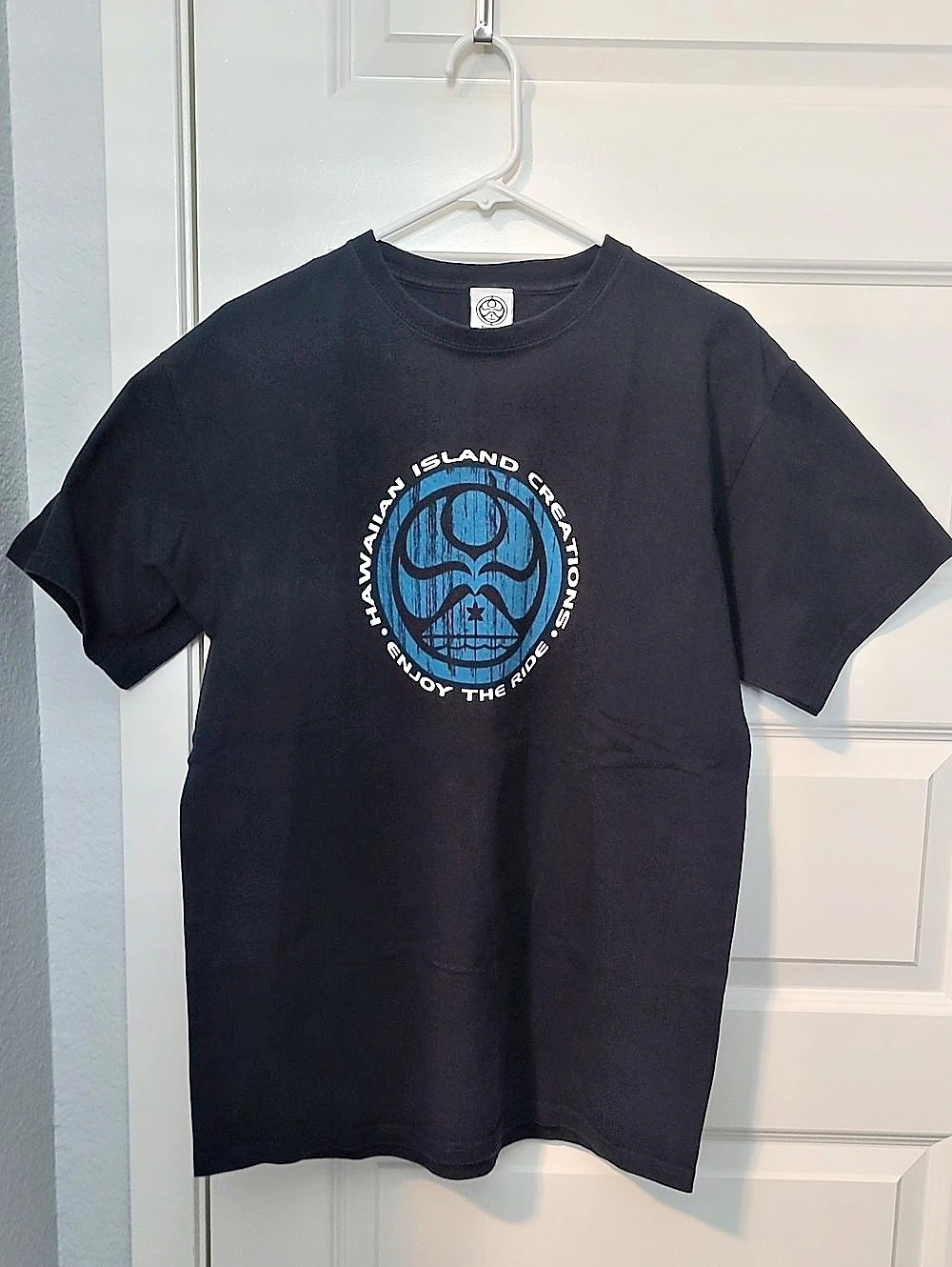 HIC Men's Cotton Graphic Tee Large Like New Y2K Hawaiian Island Creations